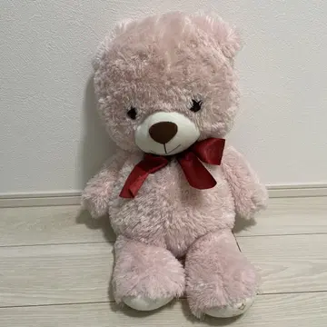 핑크색 곰 봉제 인형