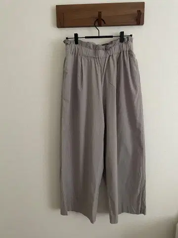 저널 스탠다드 그레이 와이드 팬츠 허리밴딩 프릴 포함