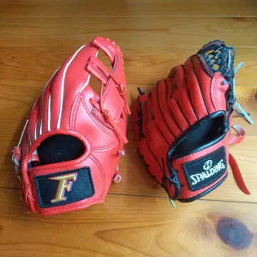 SPALDING 빨간색 야구 그로브 F 모델