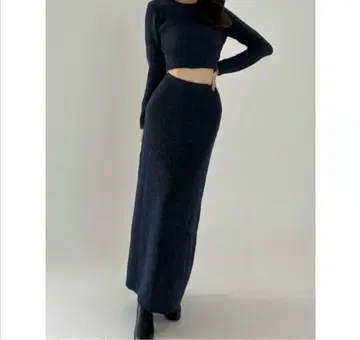 lovan classy darknaivy knit setup