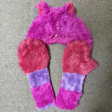 체셔 고양이 치샤 고양이 머플러 캡 머플러 팬캡 디즈니
