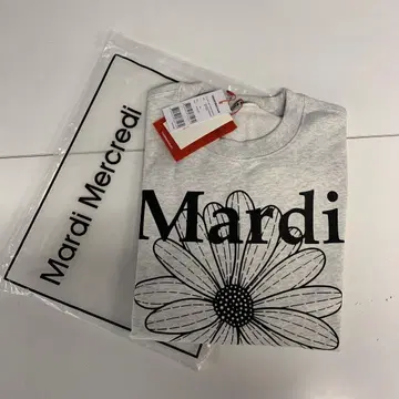 Mardi 플라워 프린트 맨투맨 그레이