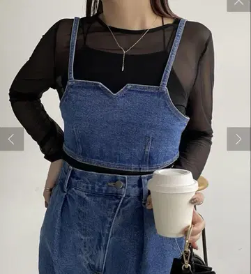 카프리슈 마쥬 데님 뷔스티에