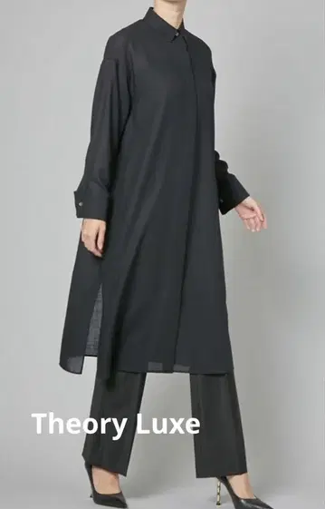 띠어리 럭스 샘플 블랙 롱 원피스