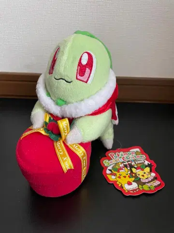 2009년 포켓몬 봉제 인형 스위트 크리스마스 치코리타 산타