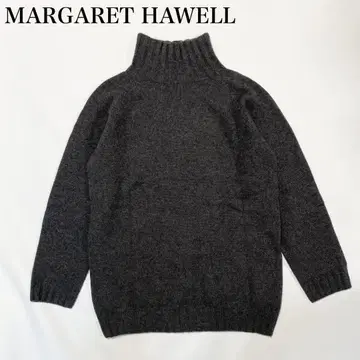 새상품급 MARGARET HOWELL 캐시미어 100% 하이넥 니트 긴팔