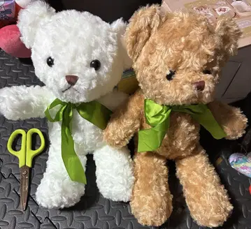 테디베어 봉제 인형 2개 세트