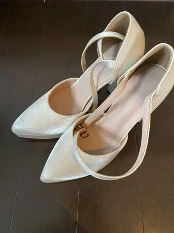 브라이덜 신발 23cm 11cm 힐 웨딩