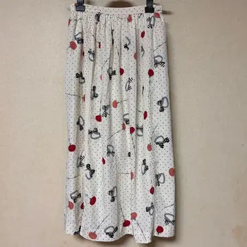 PINK HOUSE 핑크하우스 꽃무늬 도트 스커트 쇼와 레트로 컨트리