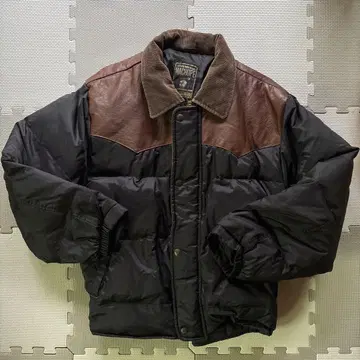 [ machope ] 다운 자켓 가죽풍