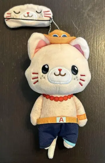 원피스 안대 포함 봉제 인형 키링 에이스