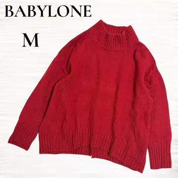 [ BABYLONE 바빌론 ] 터틀넥 니트 스웨터 캐시미어 혼방 레드