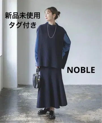미사용 새상품 NOBLE 5G 양안 케이프 니트