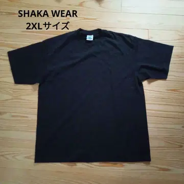 [ 미사용 새상품 ] SHAKA WEAR 반팔 T셔츠 블랙 2XL 사이즈