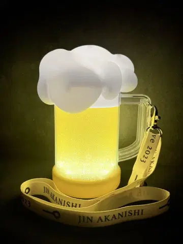 맥주 머그잔형 라이트 JIN AKANISHI 2023
