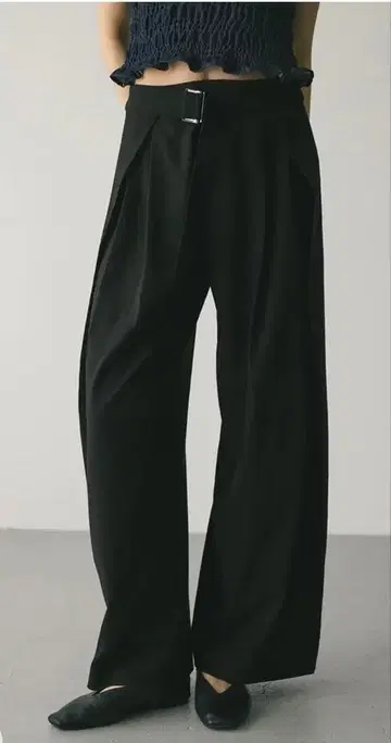 STYLE MIXER 허리 디자인 사이드 랩 팬츠 S 사이즈