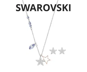 듀오 스타 목걸이 SWAROVSKI 스와로브스키 미란다 커