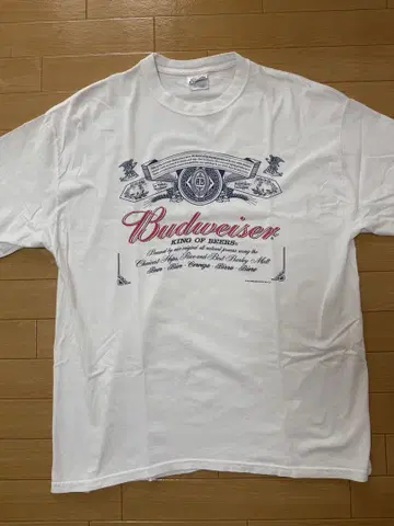 Budweiser 헤비 웨이트 T셔츠 화이트