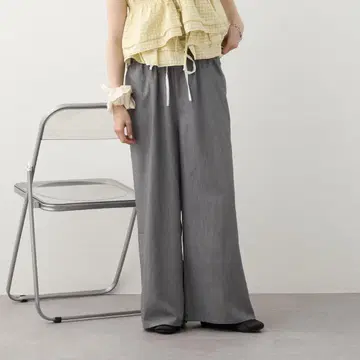 w closet 레이스 레이어드 팬츠