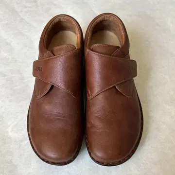 HPS 천연 가죽 컴포트 슈즈 브라운 23.5cm