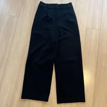 PLST 블랙 와이드 팬츠 M