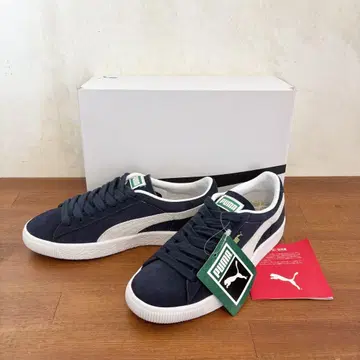 미사용 새상품 푸마 스웨이드 VTG 22.5cm 네이비 685