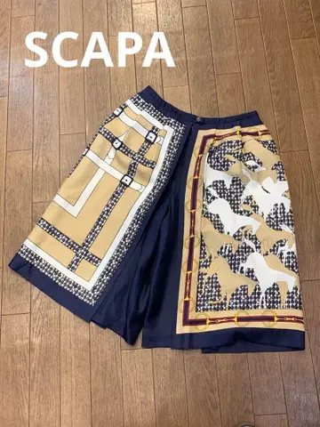 SCAPA 스캐파 실크 스카프풍 팬츠