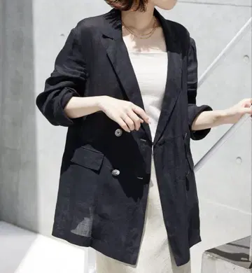 새상품급 SLOBE IENA 라미 조젯 자켓