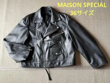 가죽 라이더 자켓 MAISON SPECIAL S 사이즈 36 양가죽