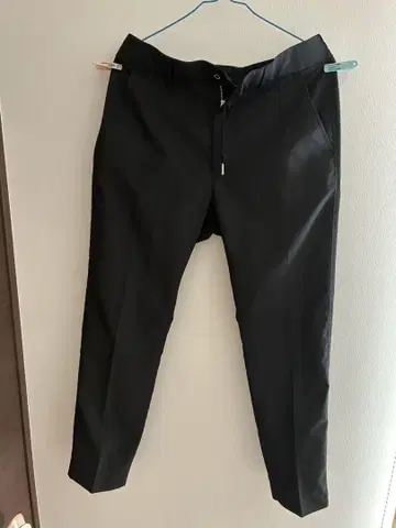 블랙 슬랙스 허리밴딩