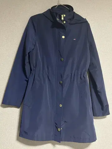 TOMMY HILFIGER 나일론 트렌치코트 네이비