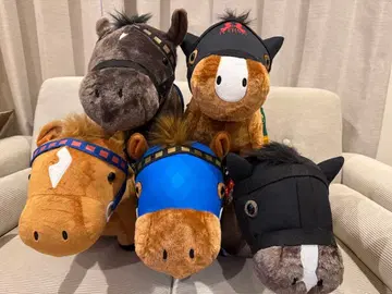 말 봉제 인형 4체 세트