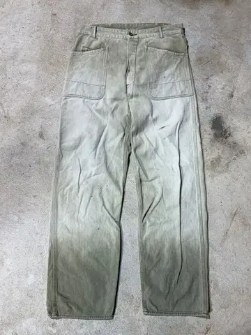TCB 청바지 Tabby's Work Pants Green Denim