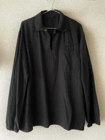 체코군 풀오버 셔츠 블랙