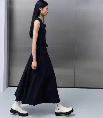 A1348 NOUBEL VOUG 통굽 힐 사이드 지퍼 부츠