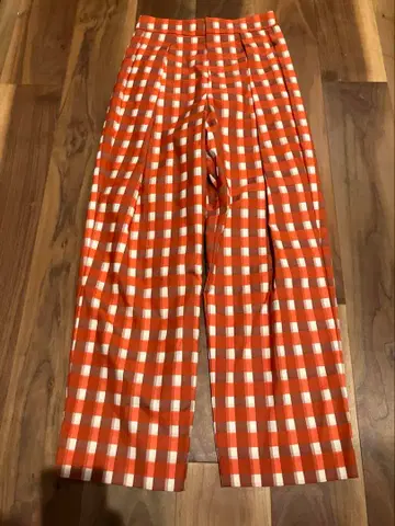 새상품 LE CIEL BLEU 36 RESTIR 36 체크 팬츠