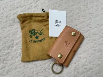 IL BISONTE 가죽 키케이스 베이지