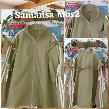 Samansa Mos2 올리브 그린 자켓
