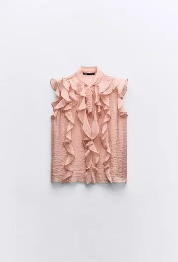 ZARA 프릴 상의 S