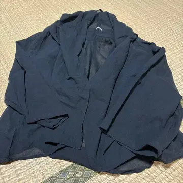 이치 블랙 오픈 프론트 상의