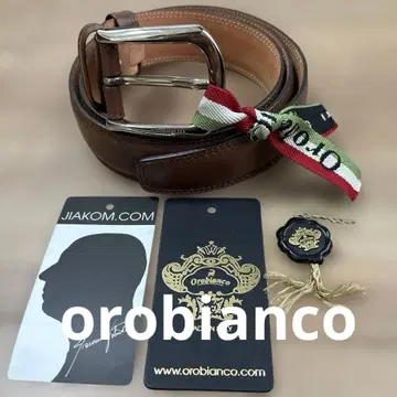 Orobianco 브라운 가죽 벨트