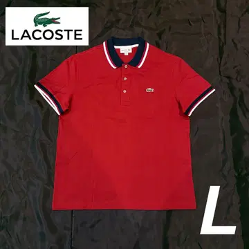 라코스테 LACOSTE 피케 셔츠 레드 와인 레드 L 사이즈 새상품