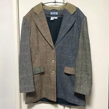 QPS 테일러드 자켓 크레이지 패턴 vintage 구제 의류