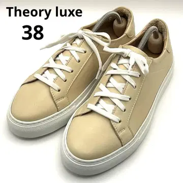 미사용급 Theory luxe [ 38 ] 스니커즈 가죽 베이지
