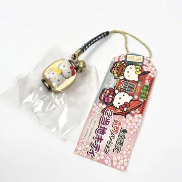 헬로키티 스트랩 도쿄 한정판 카미나리몬 골드 아사쿠사 지역 한정 키티