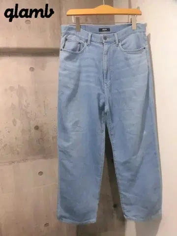glamb  Wide Knit Denim 와이드 니트 데님 팬츠