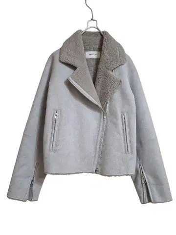 FRAY I.D 프레이 아이디 페이크 무스탕 라이더 자켓