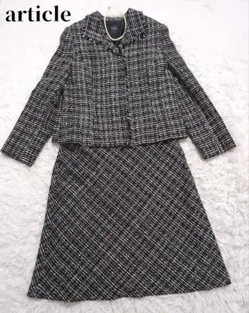 아티클 article 트위드 패턴 포멀 슈트 17호