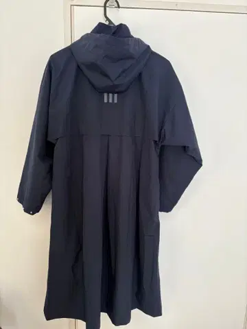 adidas 후드 부착 롱 코트 네이비 L 사이즈