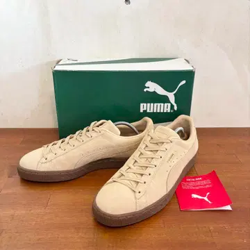 컨디션 최상 푸마 스웨이드 27.0cm 베이지 천연 가죽 576